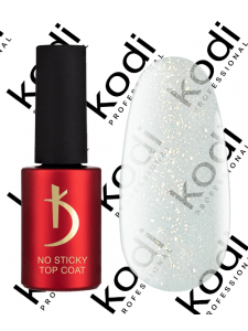 Top coat for gel polish No Sticky Sparkle Gold, 7 ml